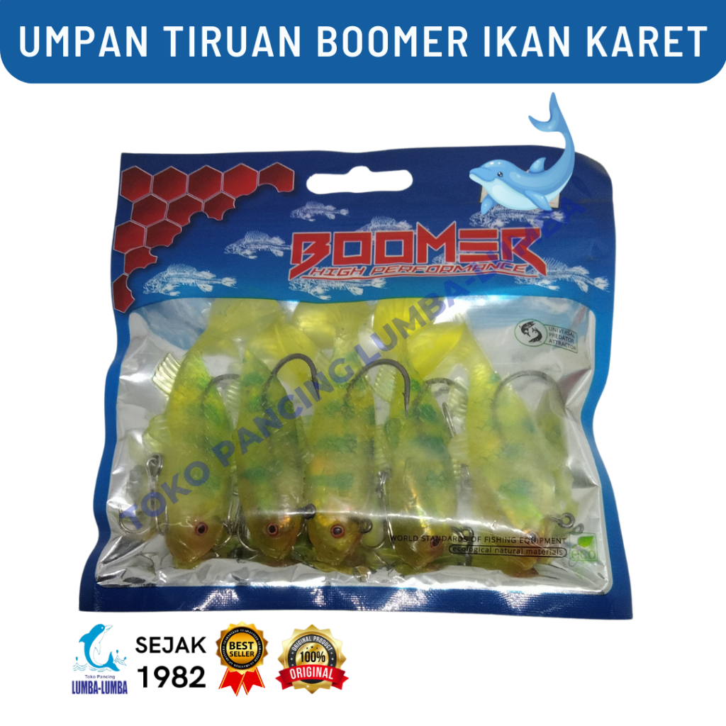 Jual UMPAN TIRUAN BOOMER IKAN KARET / UMPAN TIRUAN / IKAN KARET ...