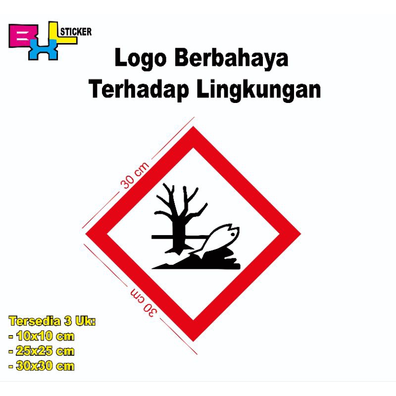 Jual Sticker Label Tanda Simbol Limbah B3 Stiker Bahan Beracun ...