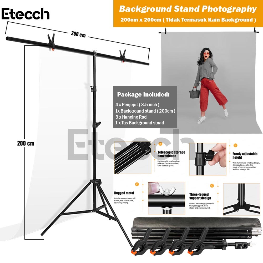 Jual Background Stand Studio Foto Untuk Backdrop Foto Studio Ukuran ...