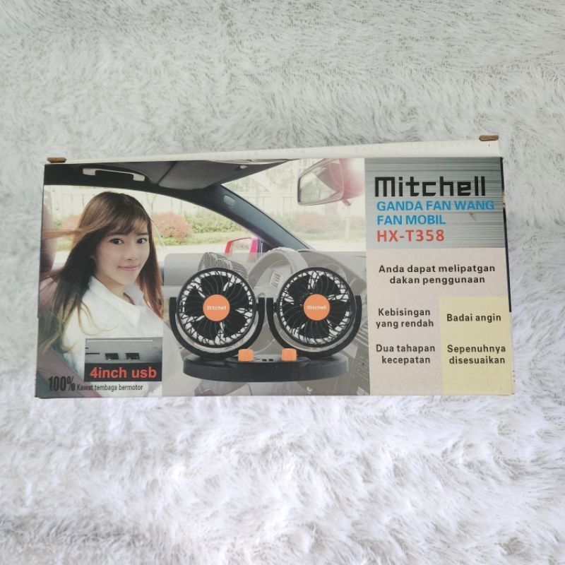 Jual Kipas Angin Mobil Mitchell T358 12 Volt & 24volt + Usb Charger ...