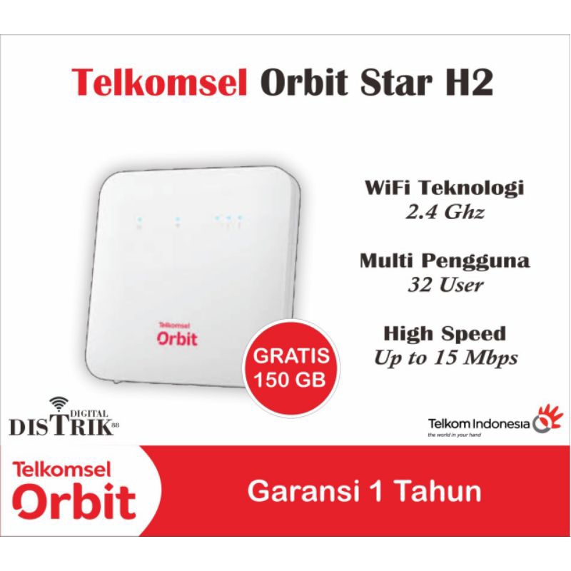 Jual Modem Telkomsel Orbit Star H2 Huawei B320 High Speed | Shopee ...