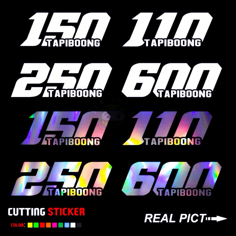 Jual Stiker angka 110 150 250 600 cc tapi boong sticker cutting motor ...