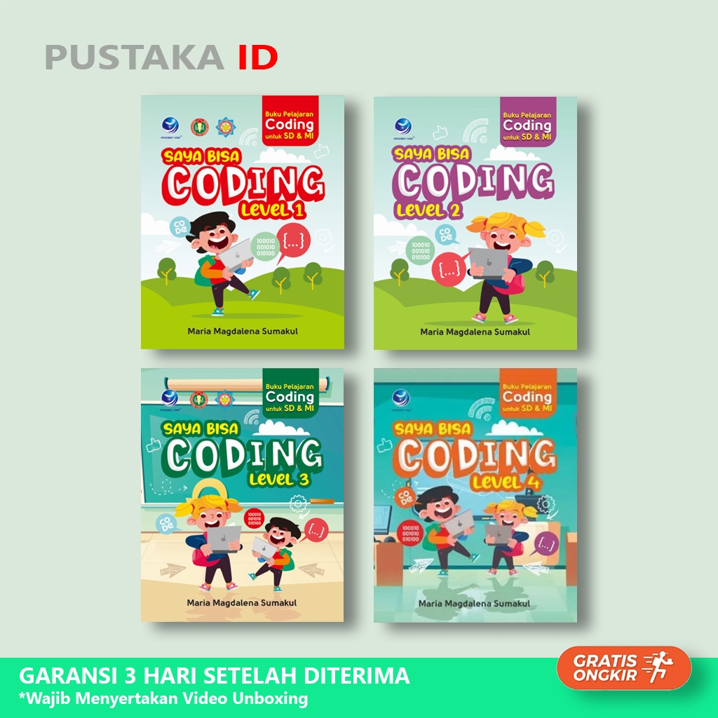 Jual Buku Pelajaran Coding Untuk SD Dan MI: Saya Bisa Coding Original ...