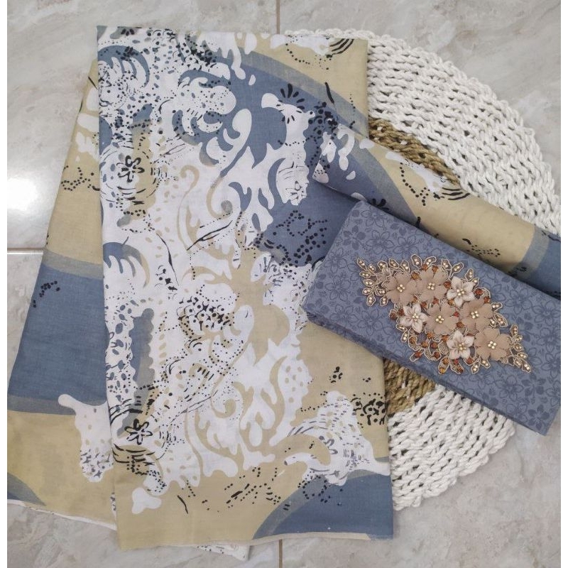 Jual Kain Batik Jarik Kebaya Coupe Set Embos Katun Primis Sogan Lawasan ...