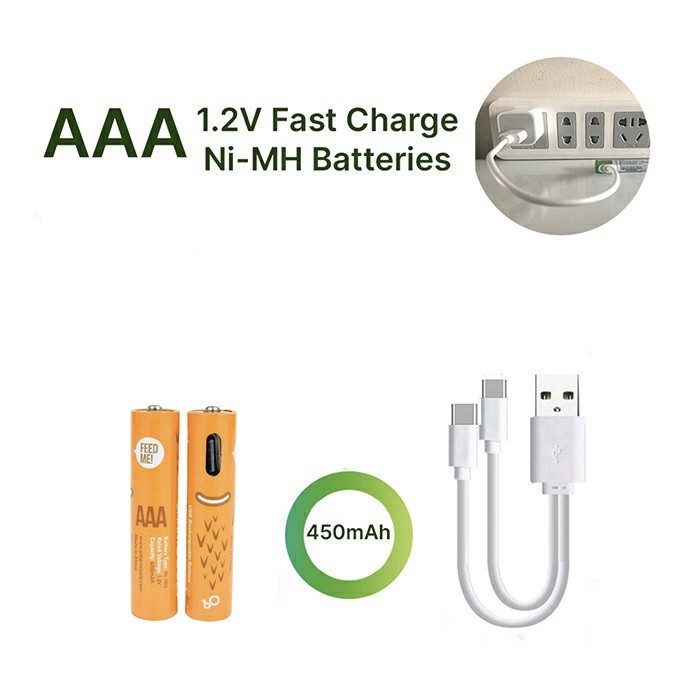 Jual Baterai Cas Isi Ulang 2pcs Smartoools MicroBatt AAA 1.2V Micro USB ...