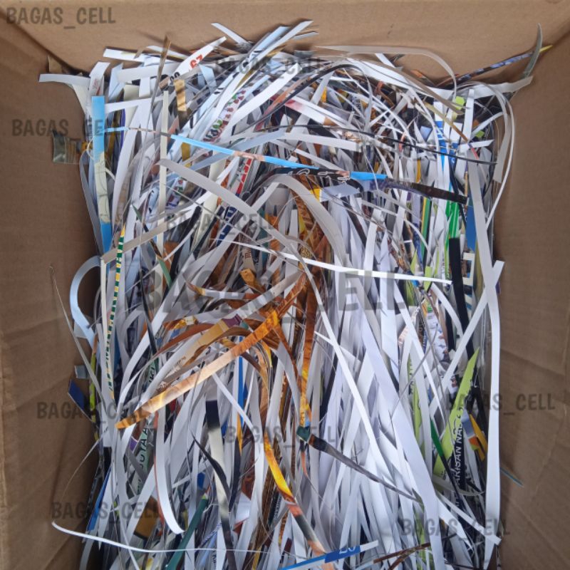 Jual Kertas Shredded Kertas Gunting Daur ulang Kertas Cacah Kalender ...