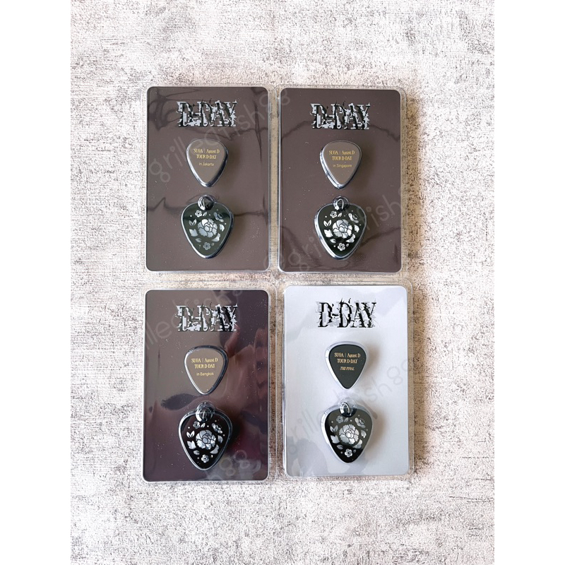 Jual [CEK VARIASI] BTS SUGA OFFICIAL D-DAY Guitar Pick Jakarta