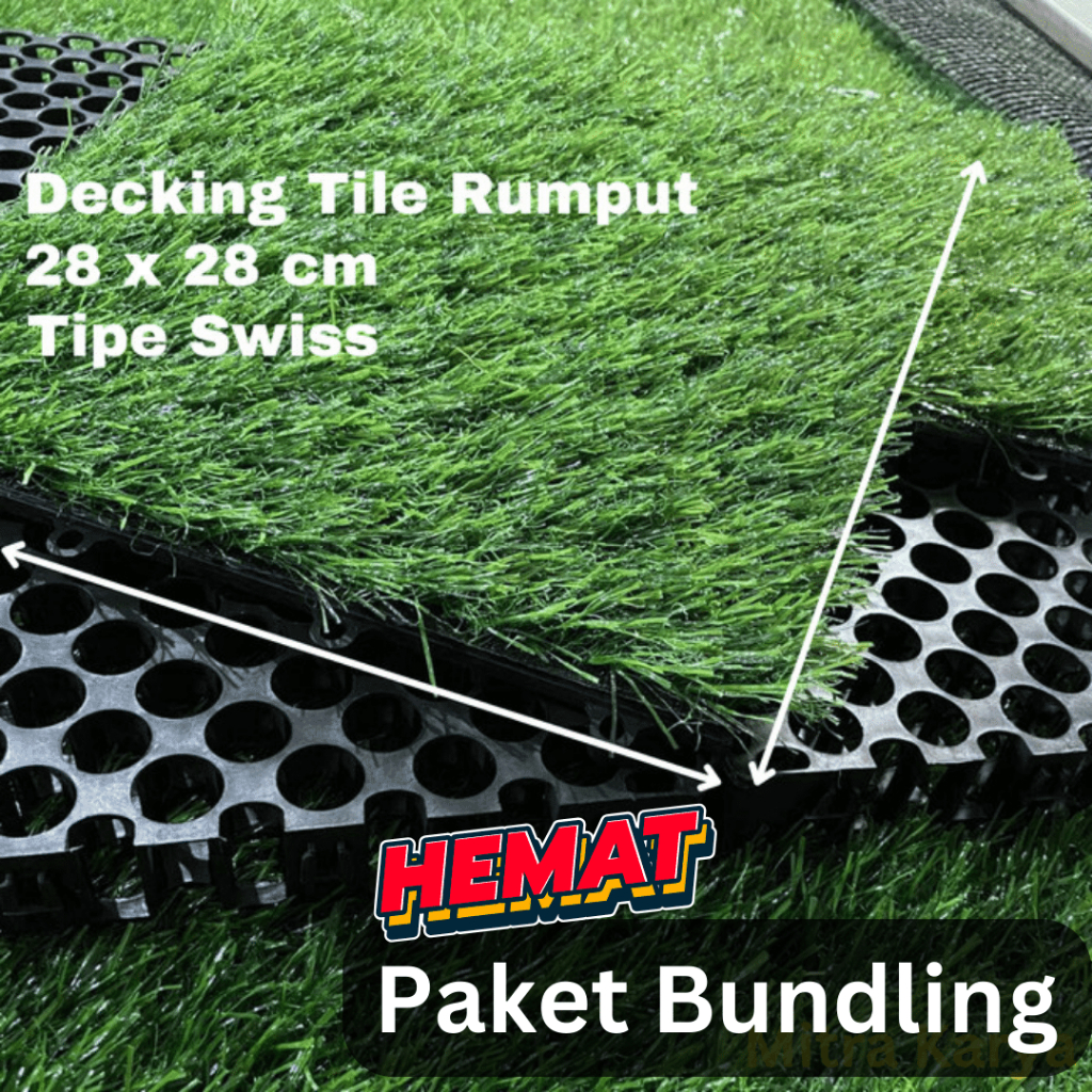 Jual Decking Tile Rumput/ Lantai Rumput/ Lantai Taman | Shopee Indonesia