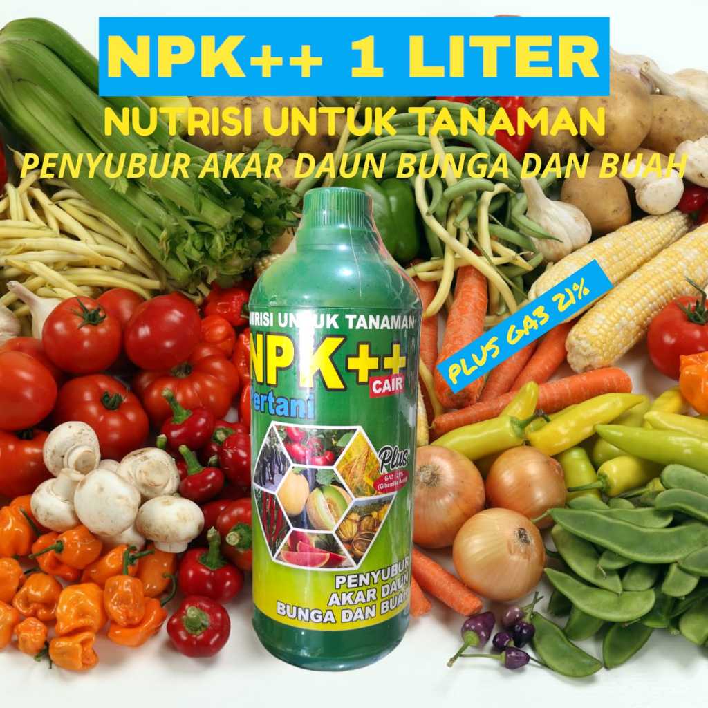 Jual Npk Cair Pertani Plus Zpt Ga3 Giberellin Acid 1 Liter Untuk ...