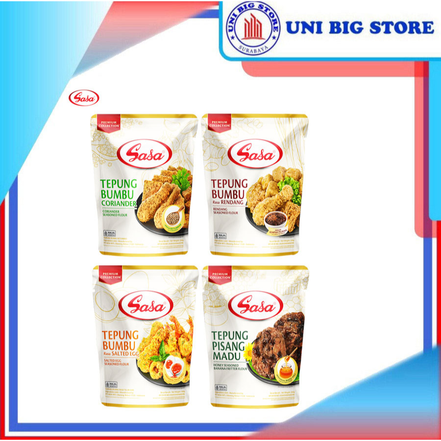 Jual Sasa Tepung Bumbu Premium Salted Egg Coriander Rendang Pisang Madu ...