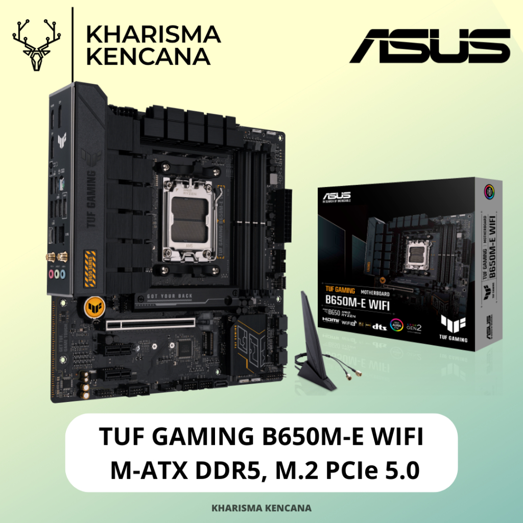 Jual ASUS TUF GAMING B650M-E WIFI AMD AM5 M-ATX DDR5 MOTHERBOARD B650M ...