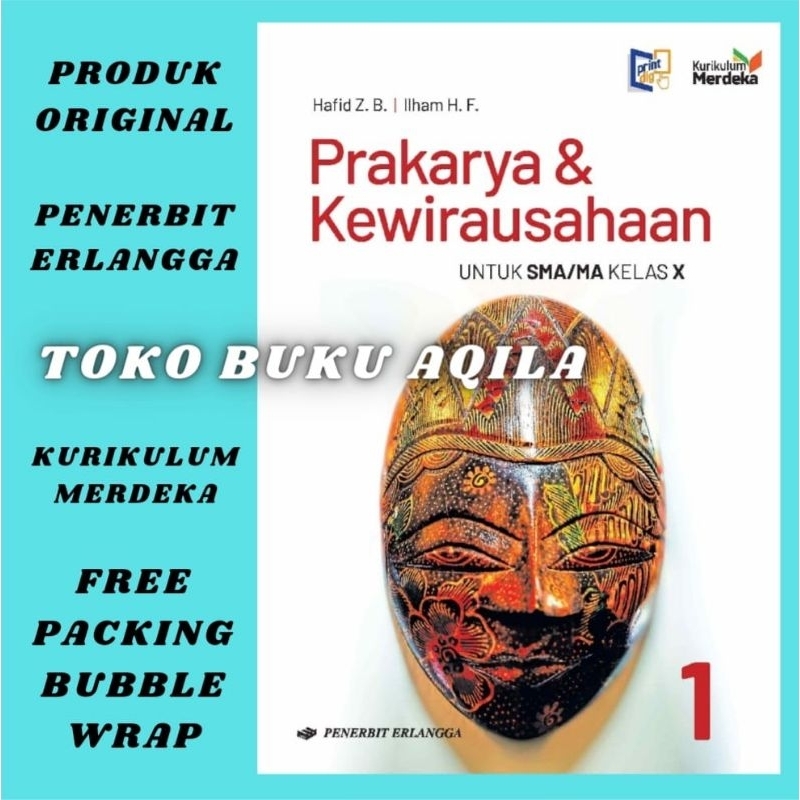 Jual Buku Prakarya Dan Kewirausahaan Kelas 1 / X 10 SMA Erlangga ...