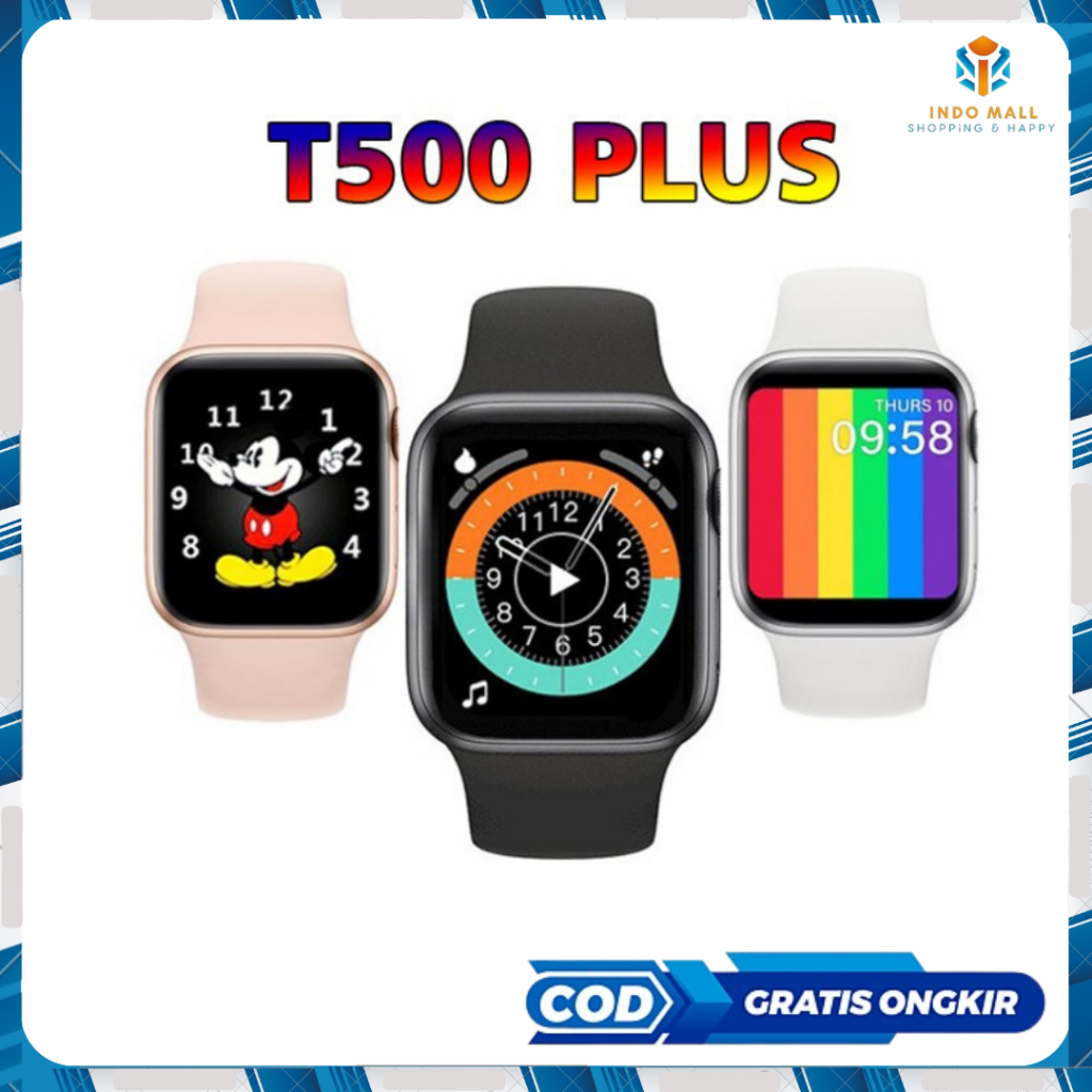 Jual T500 Jam Tangan Smartwatch T500 Plus Smart Watch T500+ Hiwatch ...