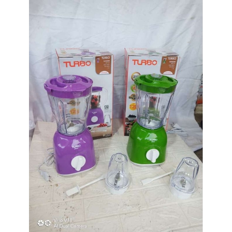 Jual Blender plastik ehm 8028 ukuran 1,2 liter Merk Turbo KHUSUS BATAM