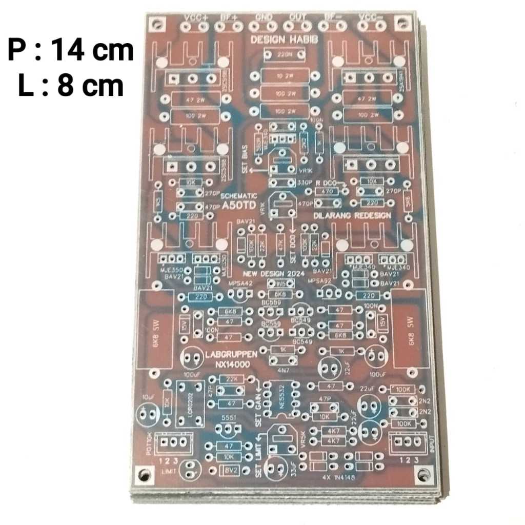 Jual PCB A50TD NX14000 Labgruppen FIBER FR4 TEBAL | Shopee Indonesia