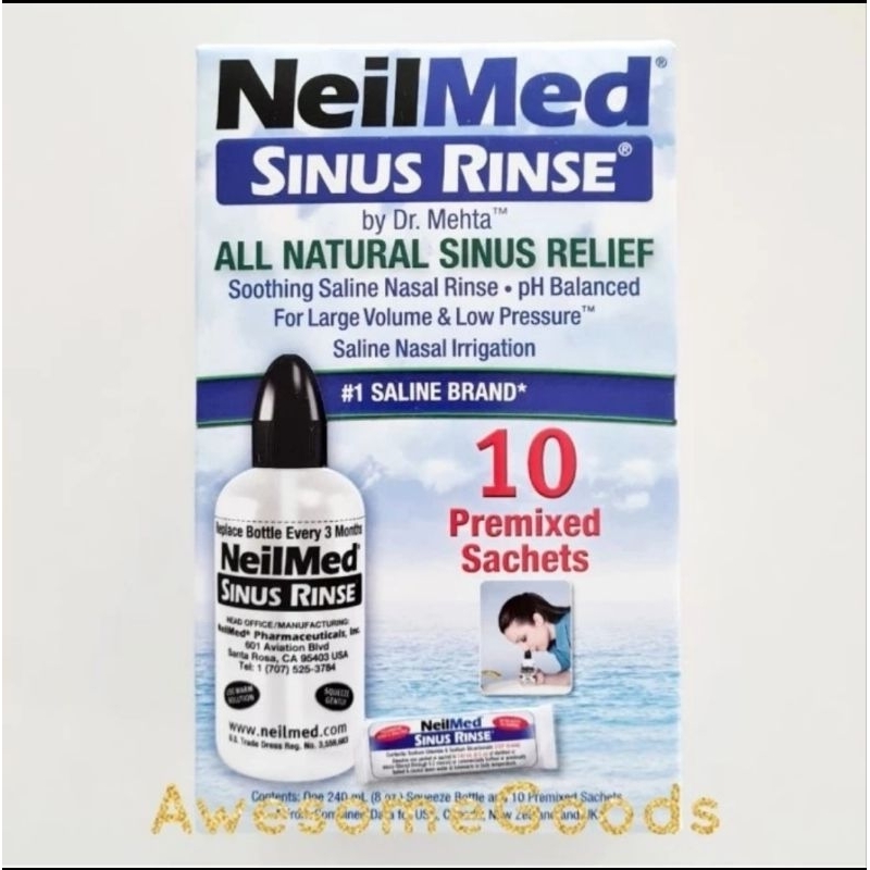 Jual NeilMed Sinus Rinse Starter Kit 10 Sachets | Shopee Indonesia