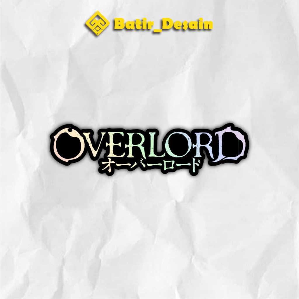 Jual Stiker Logo Overlord Sticker case hp & laptop ukuran 7,6 cm ...