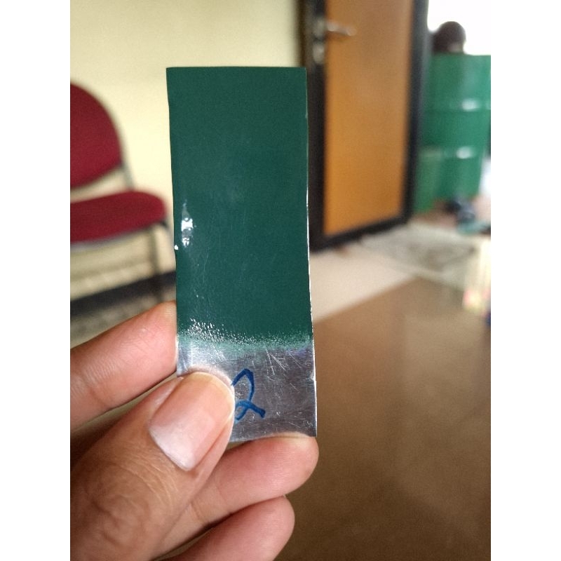 Jual cat bubuk cat powder coating hijau tua ral 6005 expired