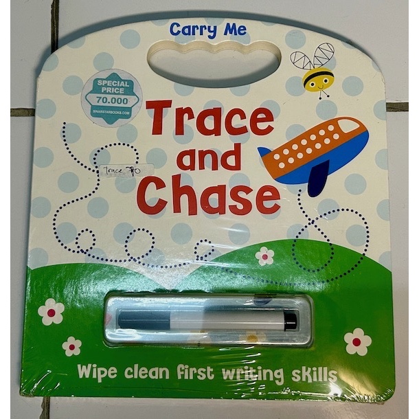 Jual buku edukasi anak belajar menulis dengan tema trace and chase
