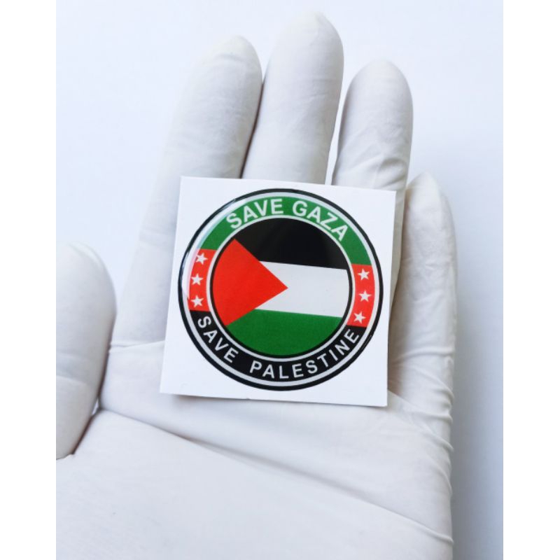 Jual Stiker Save gaza save Palestine sticker timbul emblem motor ...