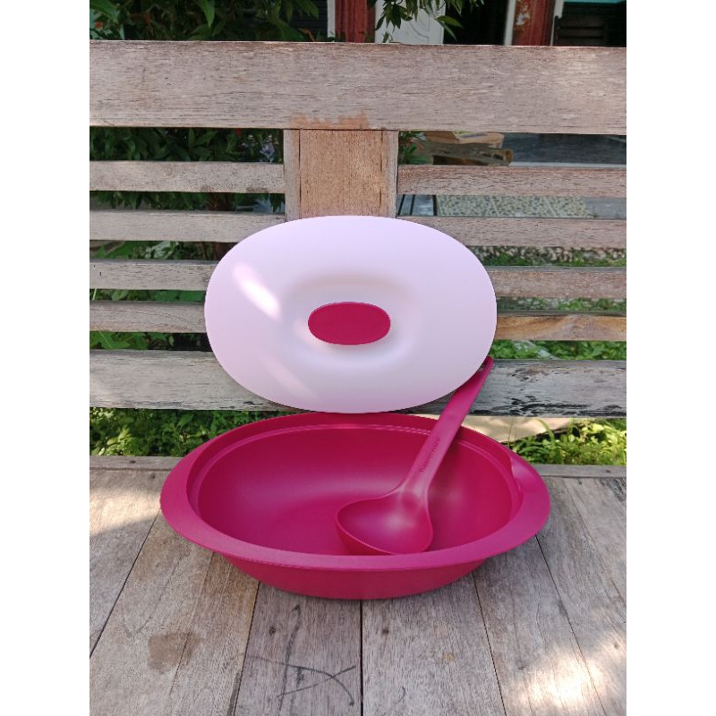 Jual oval server 1,8 liter wadah sayur tupperware | Shopee Indonesia