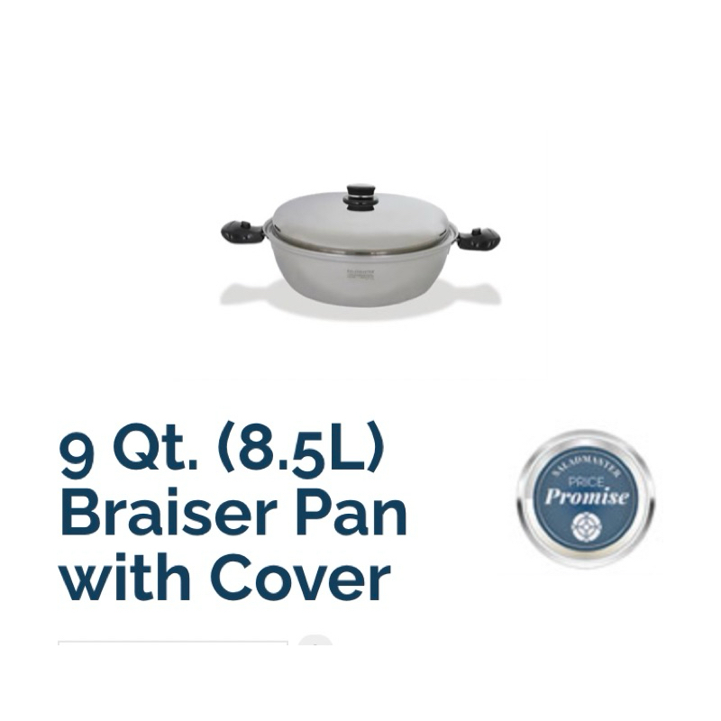 Jual Saladmaster Braiser Pan 9 Qt Panci Saladmaster Ukuran 9 Liter