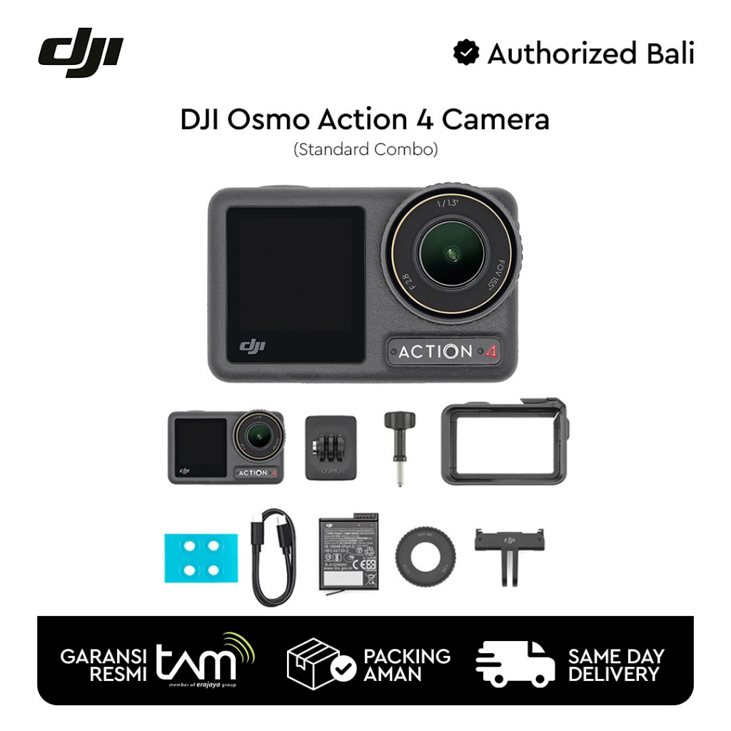 DJI Osmo Action 4 Standard-Combo - 4K/120fps Action-Kamera Mit 1/1,3" Sensor