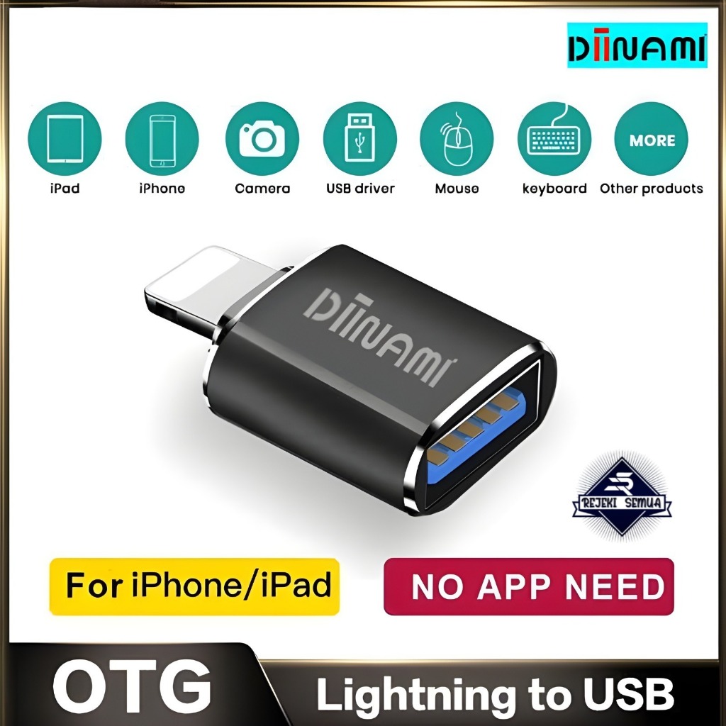 Jual DIINAMI G19 Mini OTG USB TO L Adapter Converter USB 3.0 Plug Play ...
