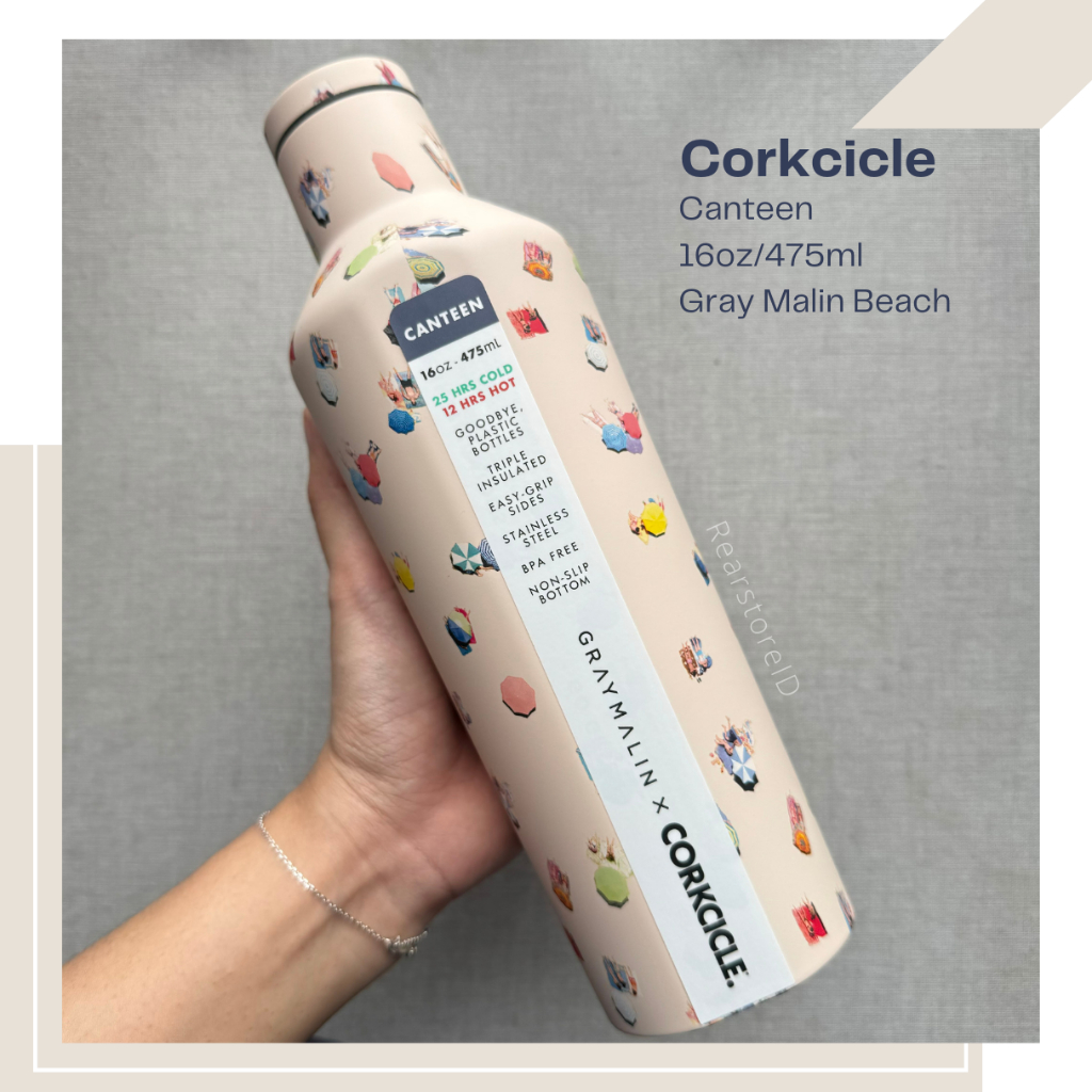 Jual [Ready ] CORKCICLE.® Gray Malin Beach Canteen 16oz Shopee Indonesia