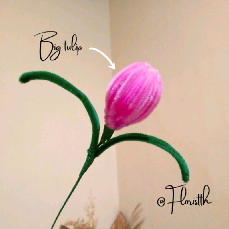 Jual Bunga Tulip Kawat Bulu | Pipe Cleaner Flower | Bunga Kawat Bulu ...