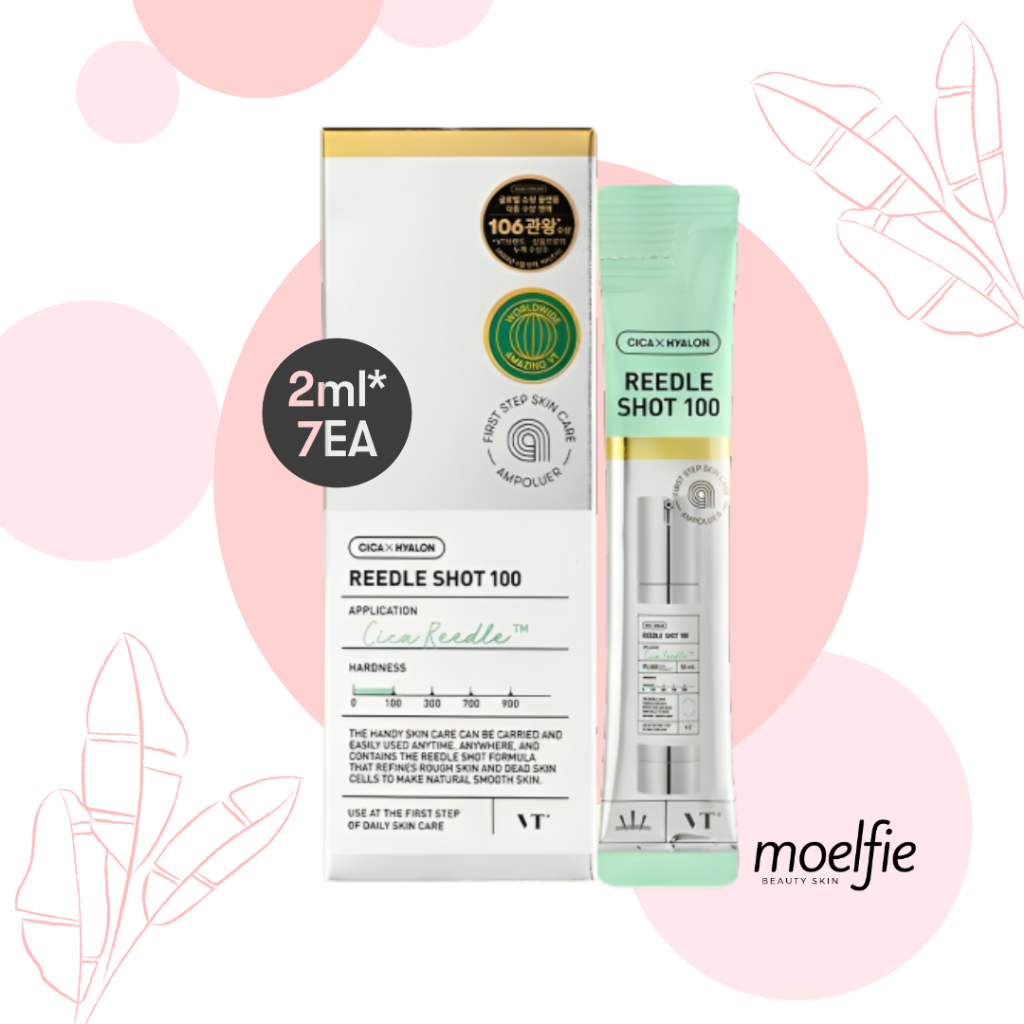 Jual [READY STOCK SACHETS] VT COSMETICS CICA REEDLE SHOT 100 AMPOULER (2ml x 7ea) VT REEDLE
