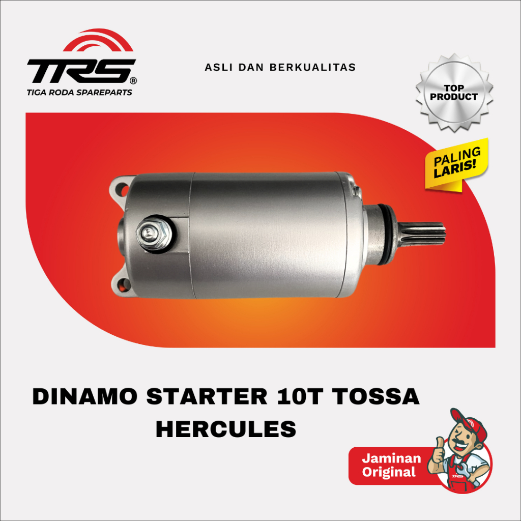 Jual TRS Dinamo Starter Stater 10t Motor Roda Tiga Tossa Herculess ...