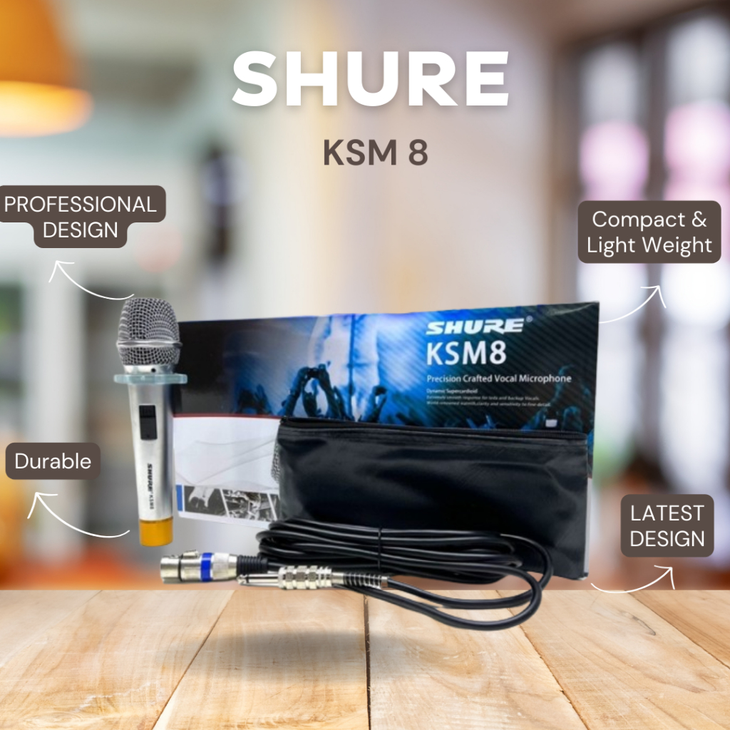 Jual Mic Kabel Shure Ksm Ksm Ksm Jarak Hingga Meter Dynamic Vocal Microphone Resmi