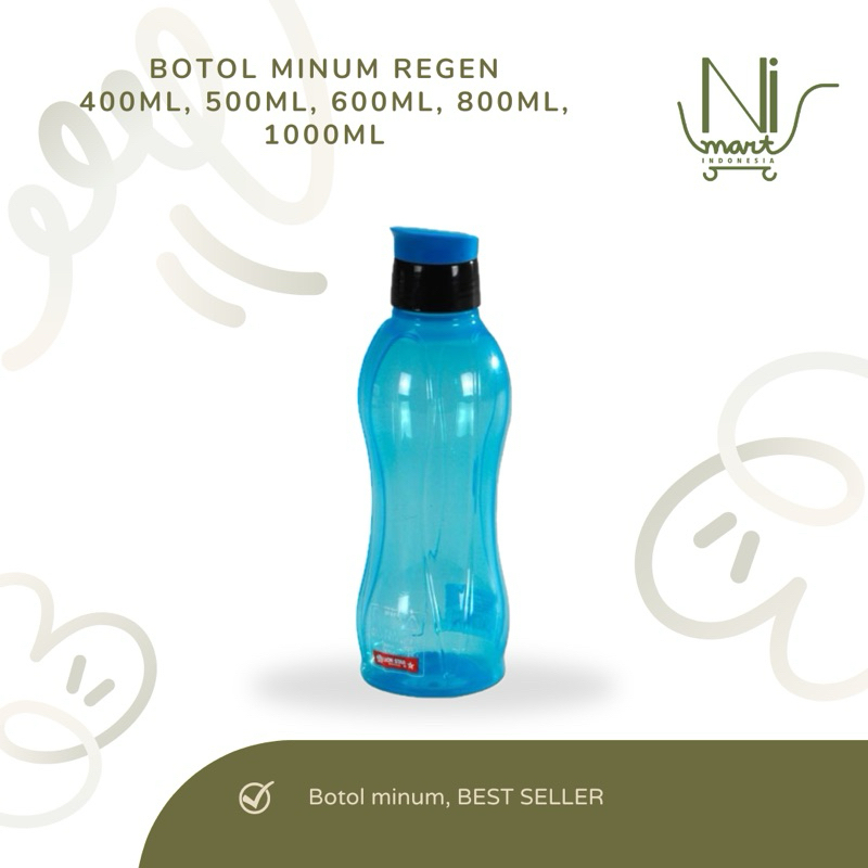 Jual Botol Minum Regen Bottle 400ml/500ml/600ml/800ml/1000ml Lion Star ...