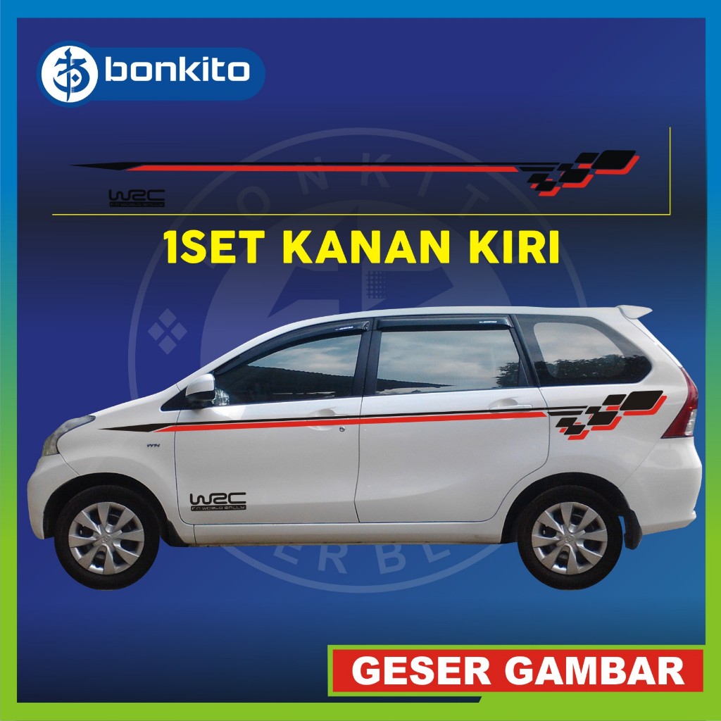 Jual Stiker Cutting / Stiker stiping samping mobil avanza | Shopee
