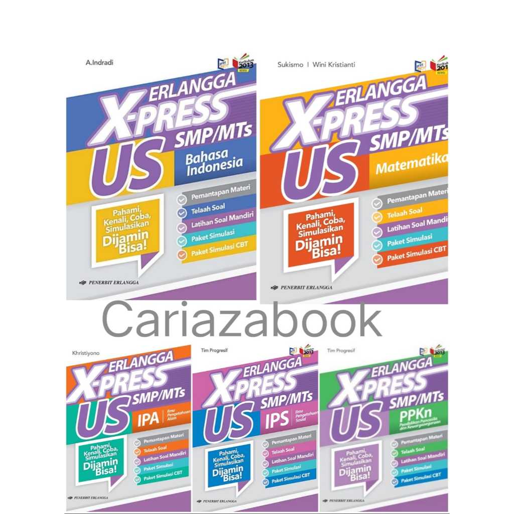 Jual ORI buku teks erlangga Xpress untuk SMP Mts kelas 9 US matematika ...