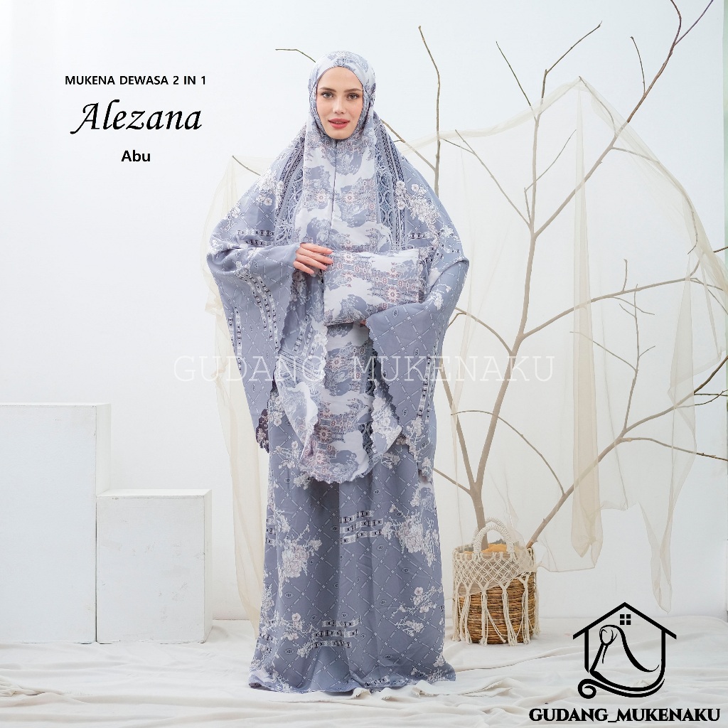 Jual Mukena Dewasa Zahra Laser Cut Bahan Maxmara Silky Printing Travel