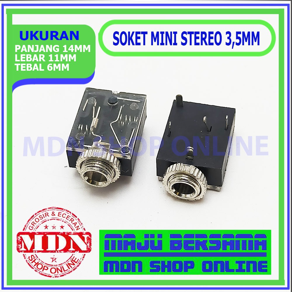 Jual Soket socket mini stereo 3.5mm sasis | Shopee Indonesia