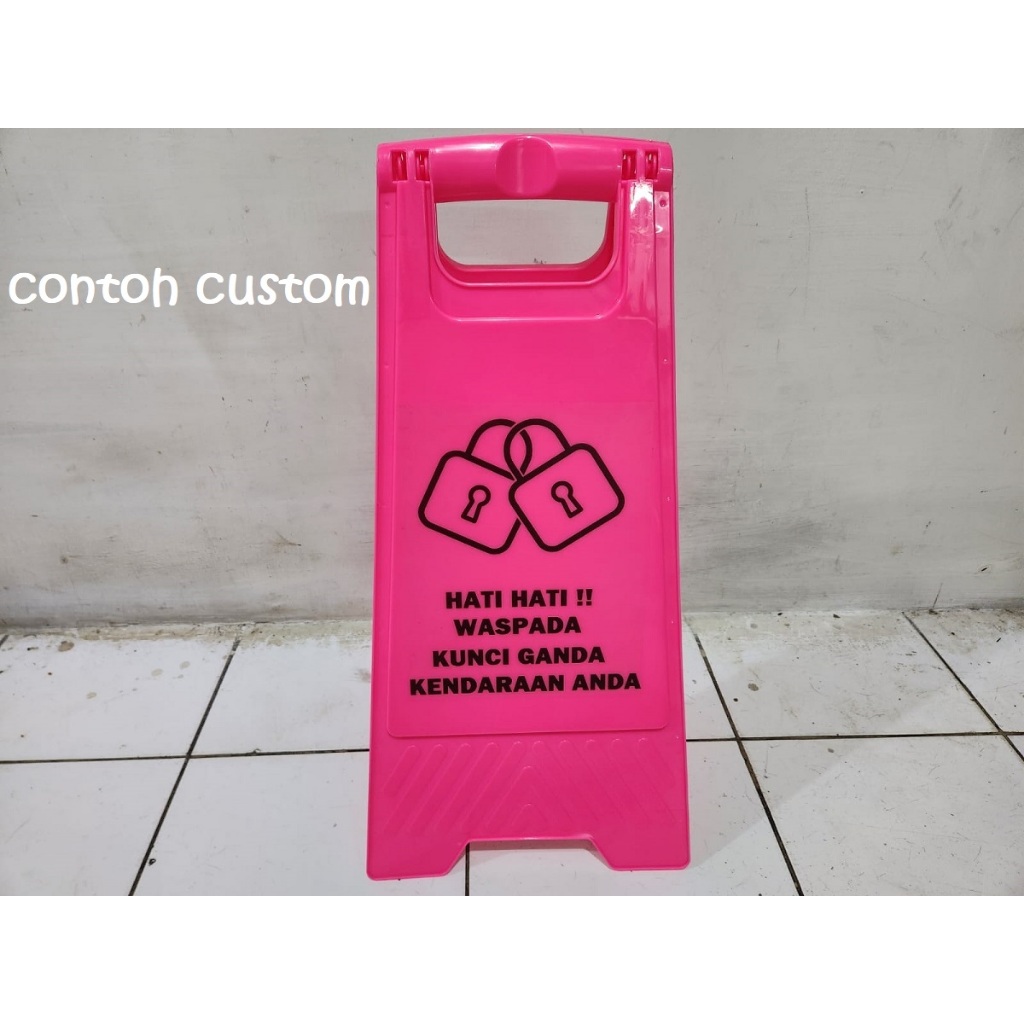 Jual Plang warna rambu PINK merah muda stiker DROP OFF PICK UP ONLY ...