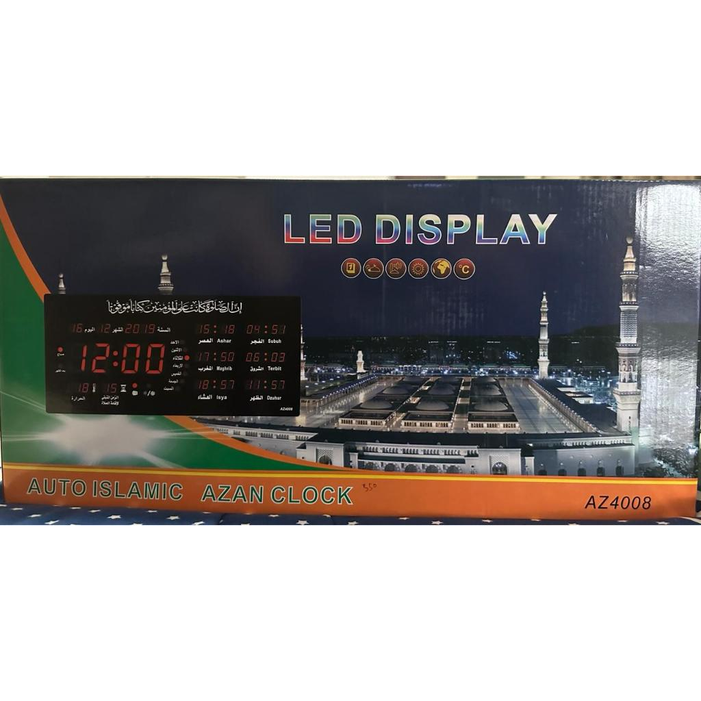 Jual Jam Digital LED Jadwal Sholat Mushola Masjid Adzan Otomatis ...