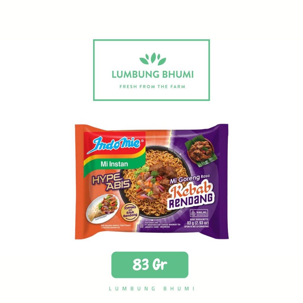 Jual INDOMIE Mi Kebab Rendang 83 Gr Ecer 1 Pcs - Lumbung Bhumi | Shopee ...