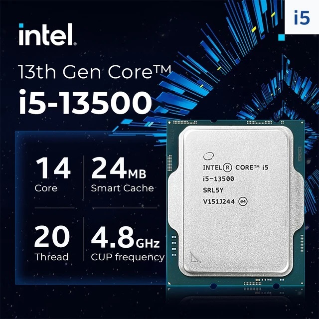 Jual Processor Intel Core i5-13500 LGA 1700 Gen 13 th BOX Resmi