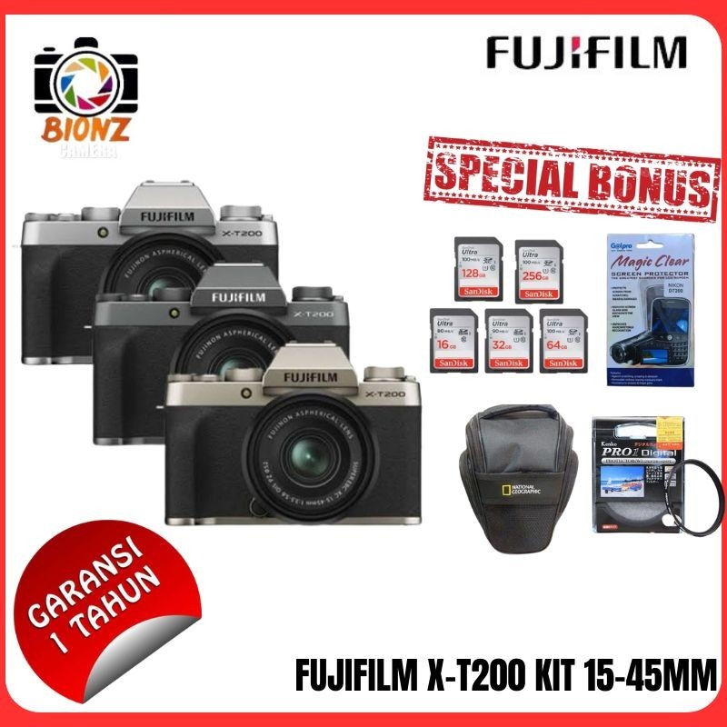 Jual FUJIFILM X-T200 KIT 15 45MM / CAMERA FUJIFILM XT200 KIT 15-45MM ...