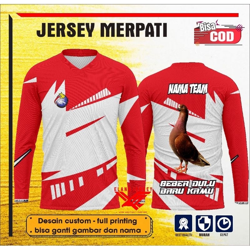 Jual JERSEY MERPATI CUSTOM DESAIN | Shopee Indonesia