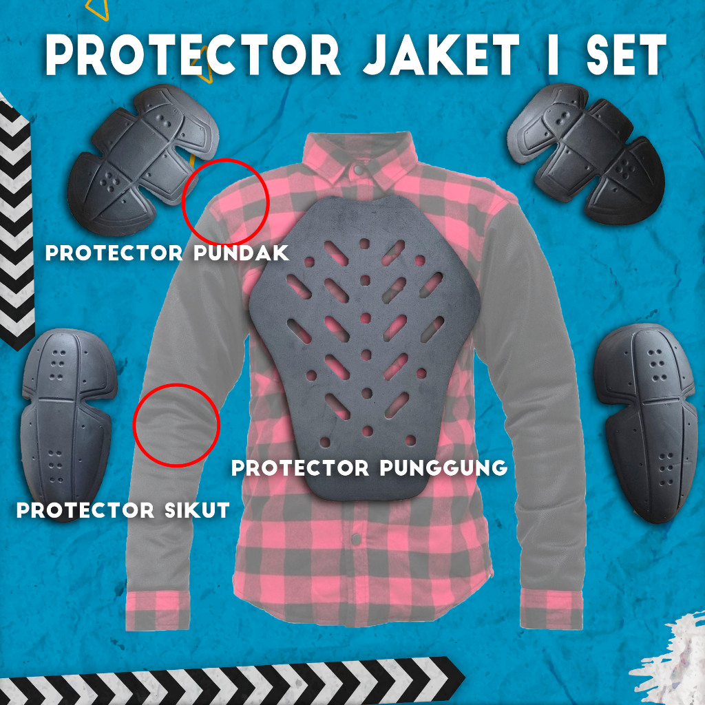 Jual Part Protector pelindung untuk Jaket touring lengkap | Shopee ...