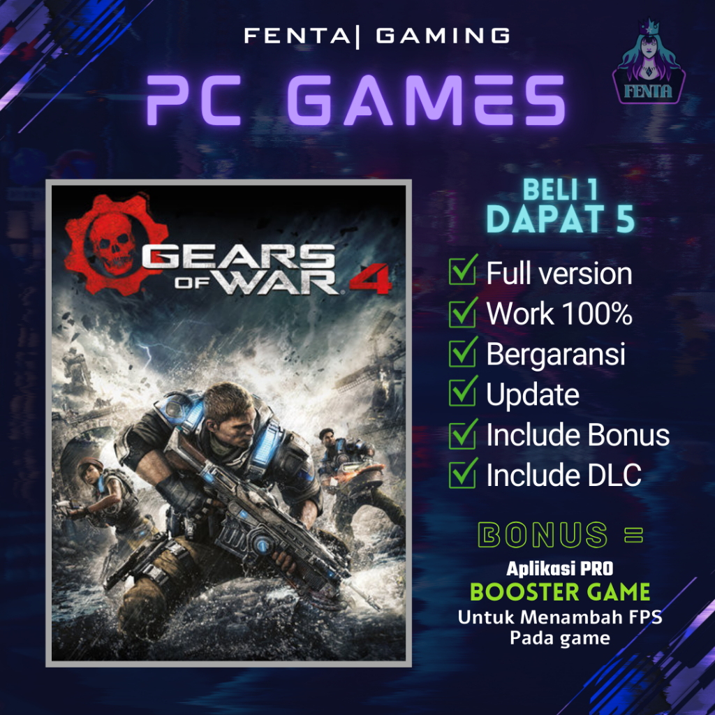 PC-04) Jeu PC Gears of War COMPLET