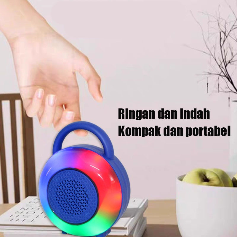 Jual Speaker Bluetooth Super Bass Wireless Mini Portable Speaker LED FS ...