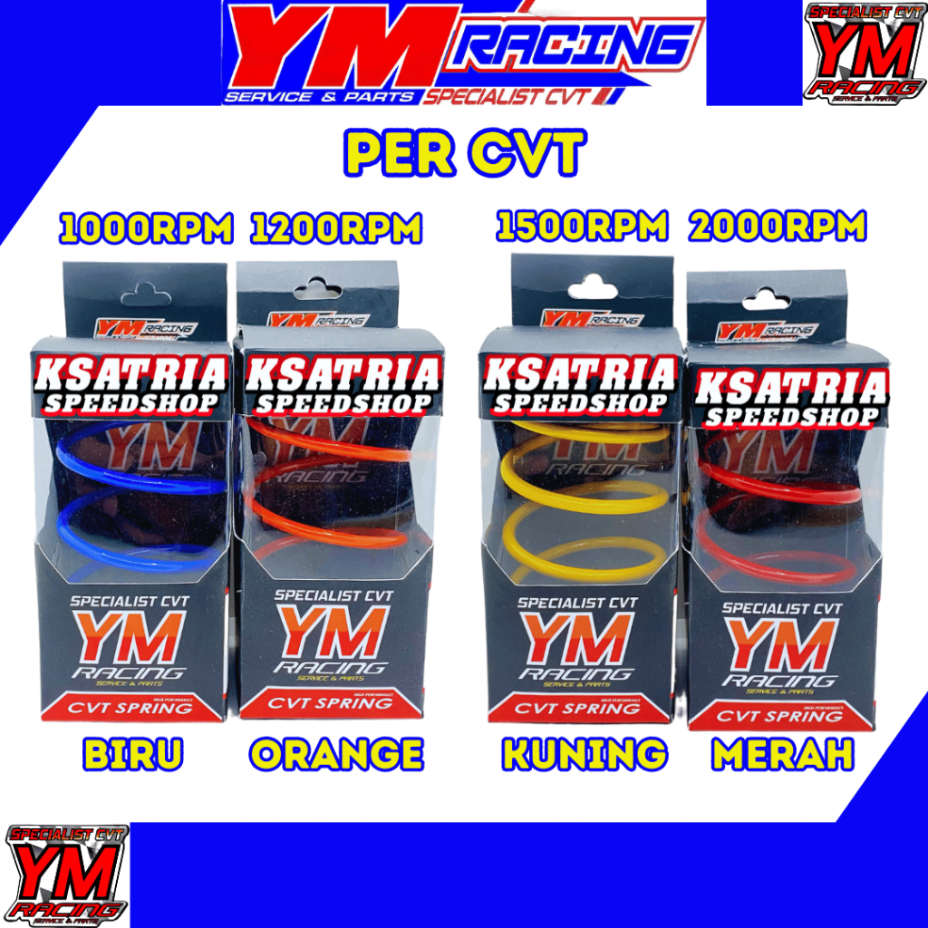 Jual PER CVT YM RACING 1000RPM/1200RPM/1500RPM/2000RPM ALL MATIC | CVT ...