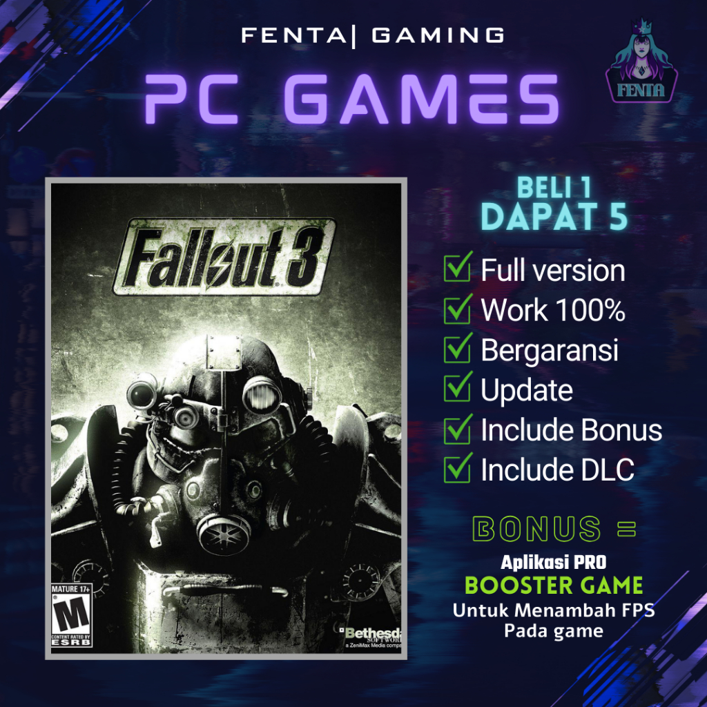 Jual FALLOUT 3 GAME OF THE YEAR EDITION - GAME PC - GAME LAPTOP ...