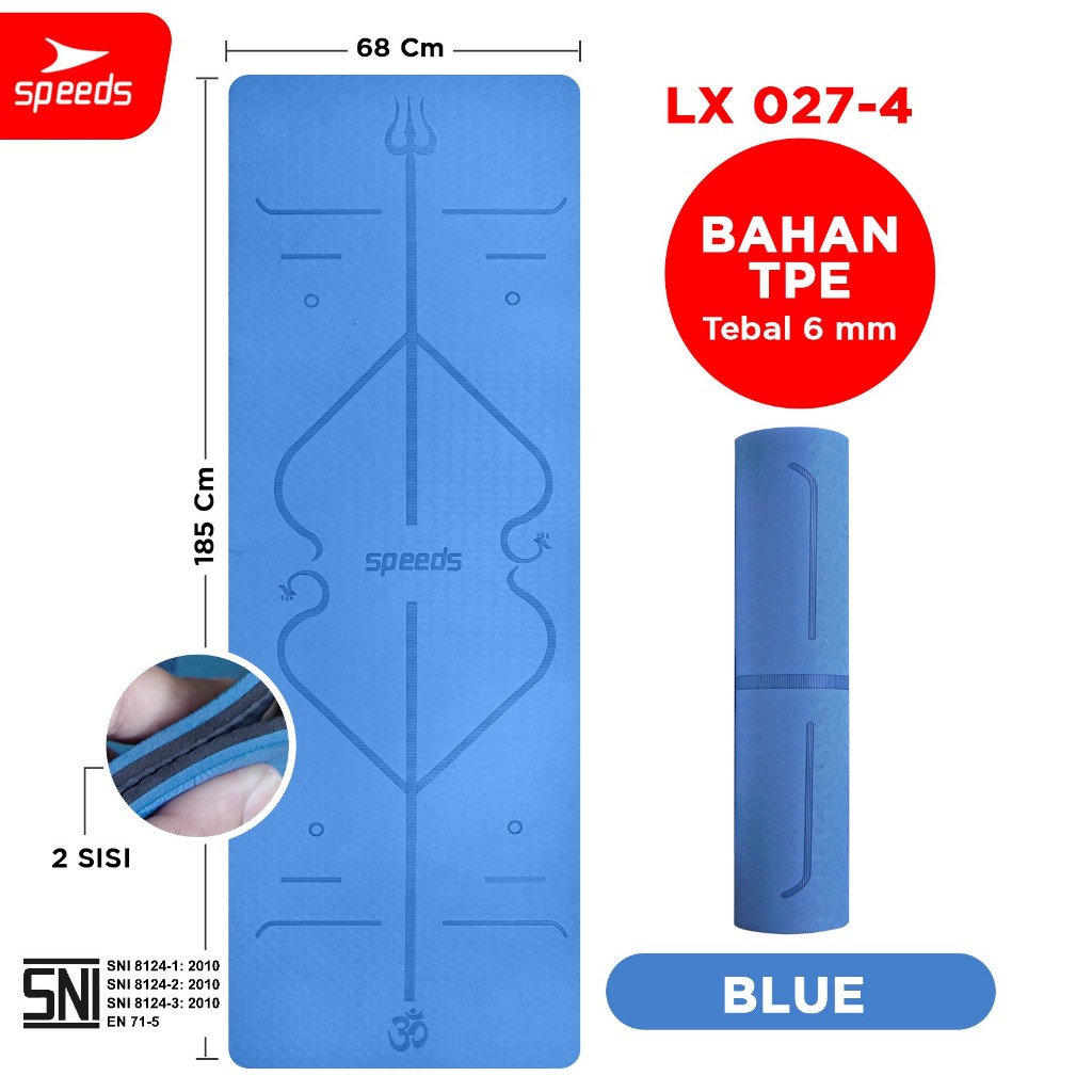 Jual SPEEDS Matras Yoga Mat Karpet Spons Tikar 10MM Olahraga Lantai ...